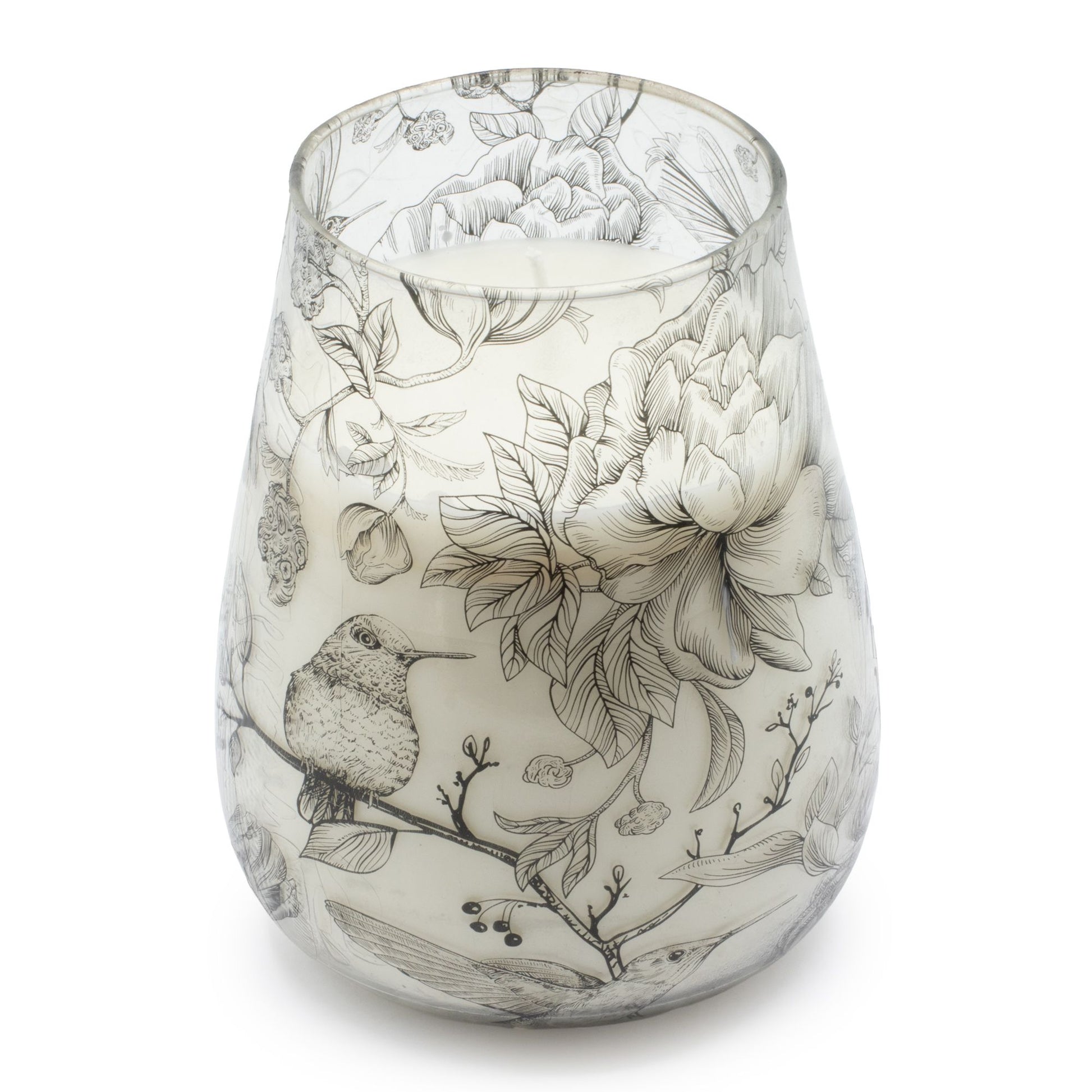 AW Dropship UK Tall Glass Jar Candles - Drawn by Flame - Glass Jar Candles