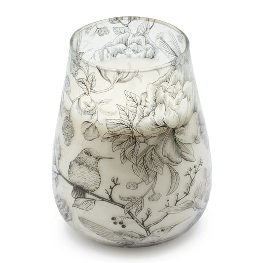 AW Dropship UK Tall Glass Jar Candles - Drawn by Flame - Glass Jar Candles