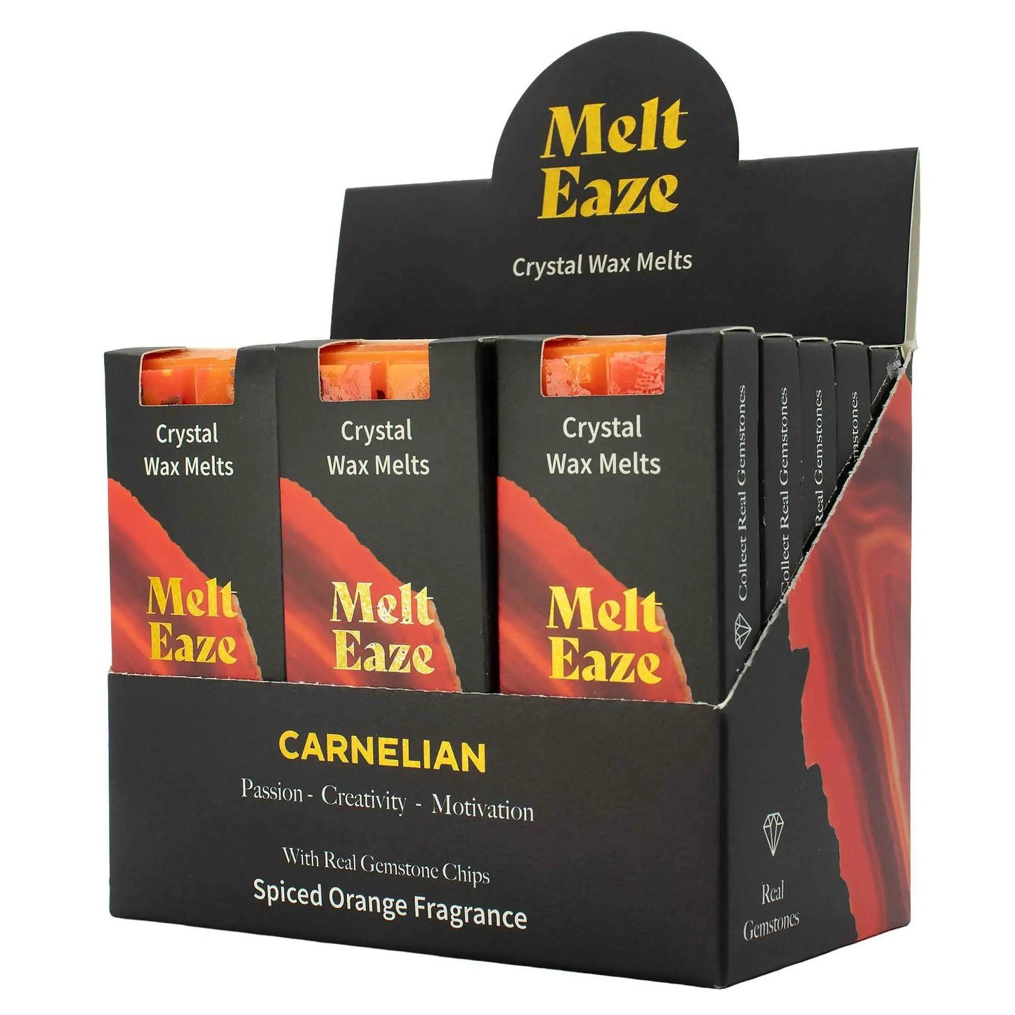 MeltEaze Wax Melts 50g - Carnelian Fire - Spiced Orange by AW Dropship UK