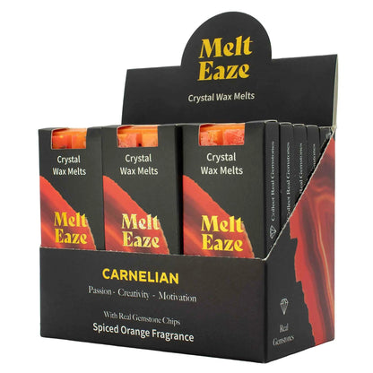 MeltEaze Crystal Wax Melts 50g Carnelian Fire Spiced Orange - Everyday Bargainz
