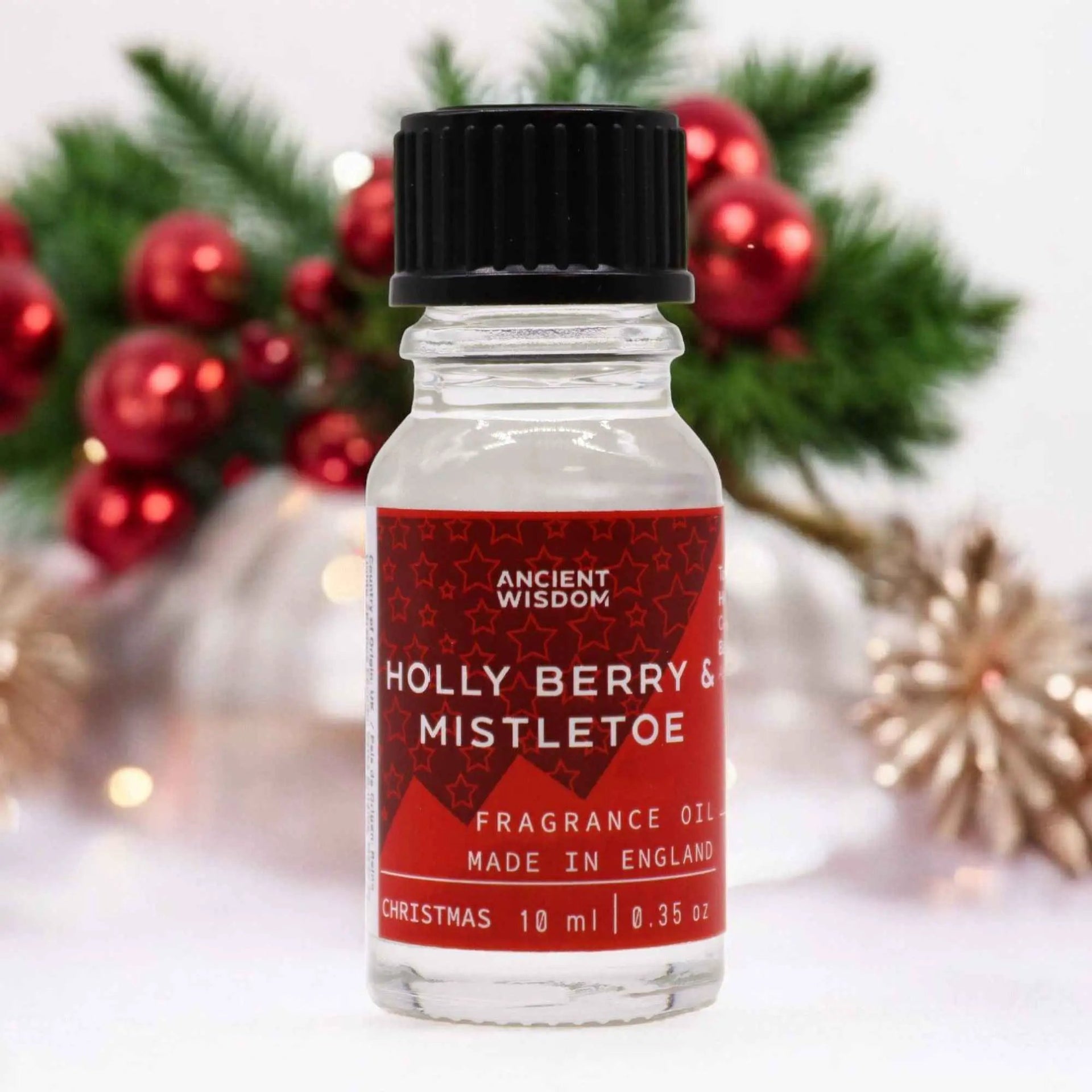 Ancient Wisdom Fragrance Oil Holly Berry Mistletoe 10ml - Everyday Bargainz
