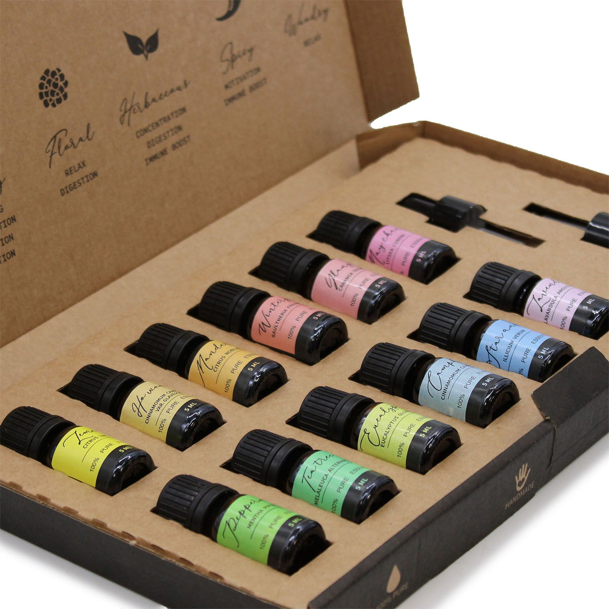 Aromatherapy Essential Oil Starter Pack - Elevate Your Space with 12 Pure Scents