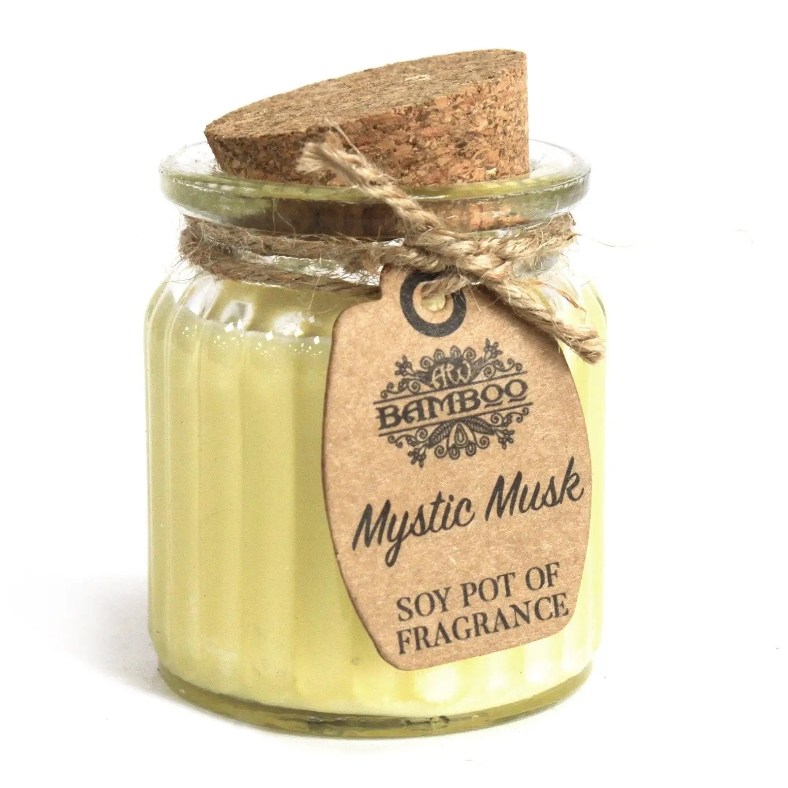 Bamboo Mystic Musk Soy Pot of Fragrance Candle - Everyday Bargainz