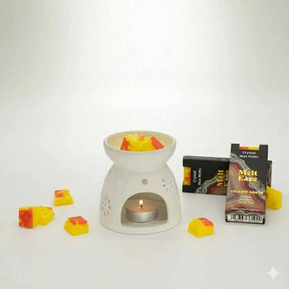 MeltEaze Crystal Wax Melts 50g Golden Glow Fresh Citrus Scent - Everyday Bargainz