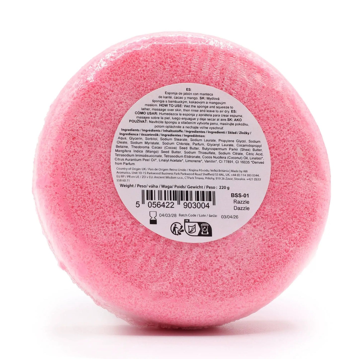 AW Dropship UK Butter Bubble Soap - Razzle Dazzle - Butter Bubble Soap Sponges