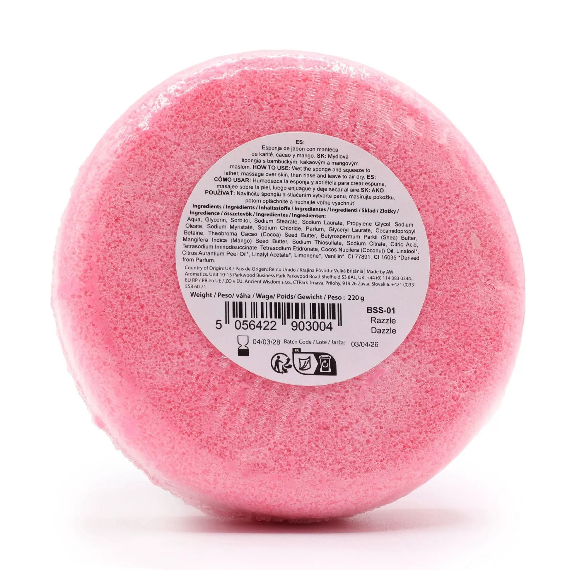 AW Dropship UK Butter Bubble Soap - Razzle Dazzle - Butter Bubble Soap Sponges
