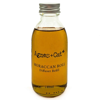 Agnes + Cat Reed Diffuser Refill - Moroccan Roll 150ml for Lasting Fragrance - Everyday Bargainz