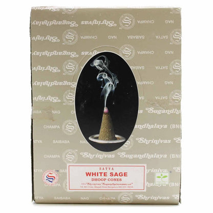 AW Dropship UK White Sage Dhoop Cones - Nag Champa Incense