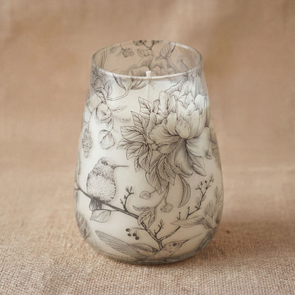 AW Dropship UK Tall Glass Jar Candles - Drawn by Flame - Glass Jar Candles