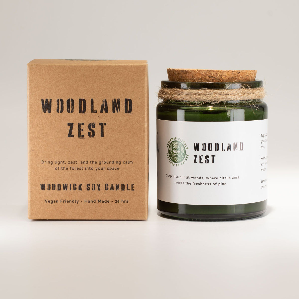 Enhance Your Space with the Invigorating Woodwick Soy Candle - Woodland Zest
