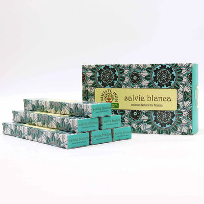 AW Dropship UK Namaste Mandala Masala Incense - White Sage - Natural Namaste Masala Incense Sticks