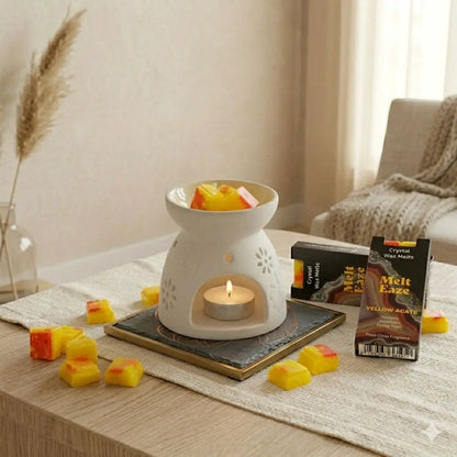 MeltEaze Crystal Wax Melts 50g Golden Glow Fresh Citrus Scent - Everyday Bargainz