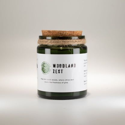 Enhance Your Space with the Invigorating Woodwick Soy Candle - Woodland Zest