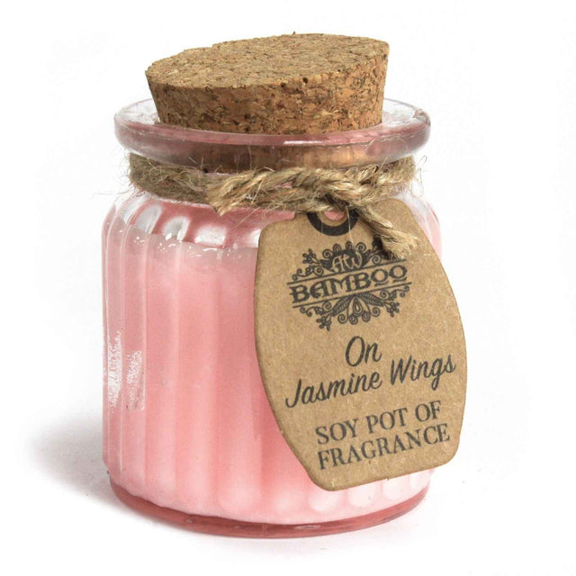Bamboo On Jasmine Wings Soy Pot Fragrance Candle - Everyday Bargainz