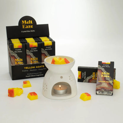 MeltEaze Crystal Wax Melts 50g Golden Glow Fresh Citrus Scent - Everyday Bargainz