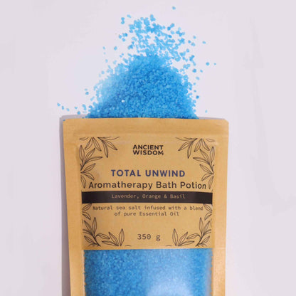 Ancient Wisdom Ancient Wisdom Total Unwind Lavender Orange Basil Bath Potion 350g - Bath Salts & Soaks Aromatherapy Bath Potion 350g