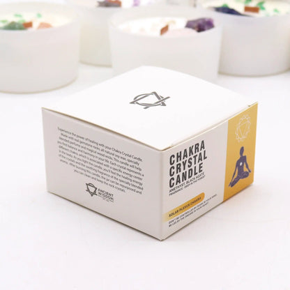 Chakra Crystal Candles - Solar Plexus Chakra by AW Dropship UK