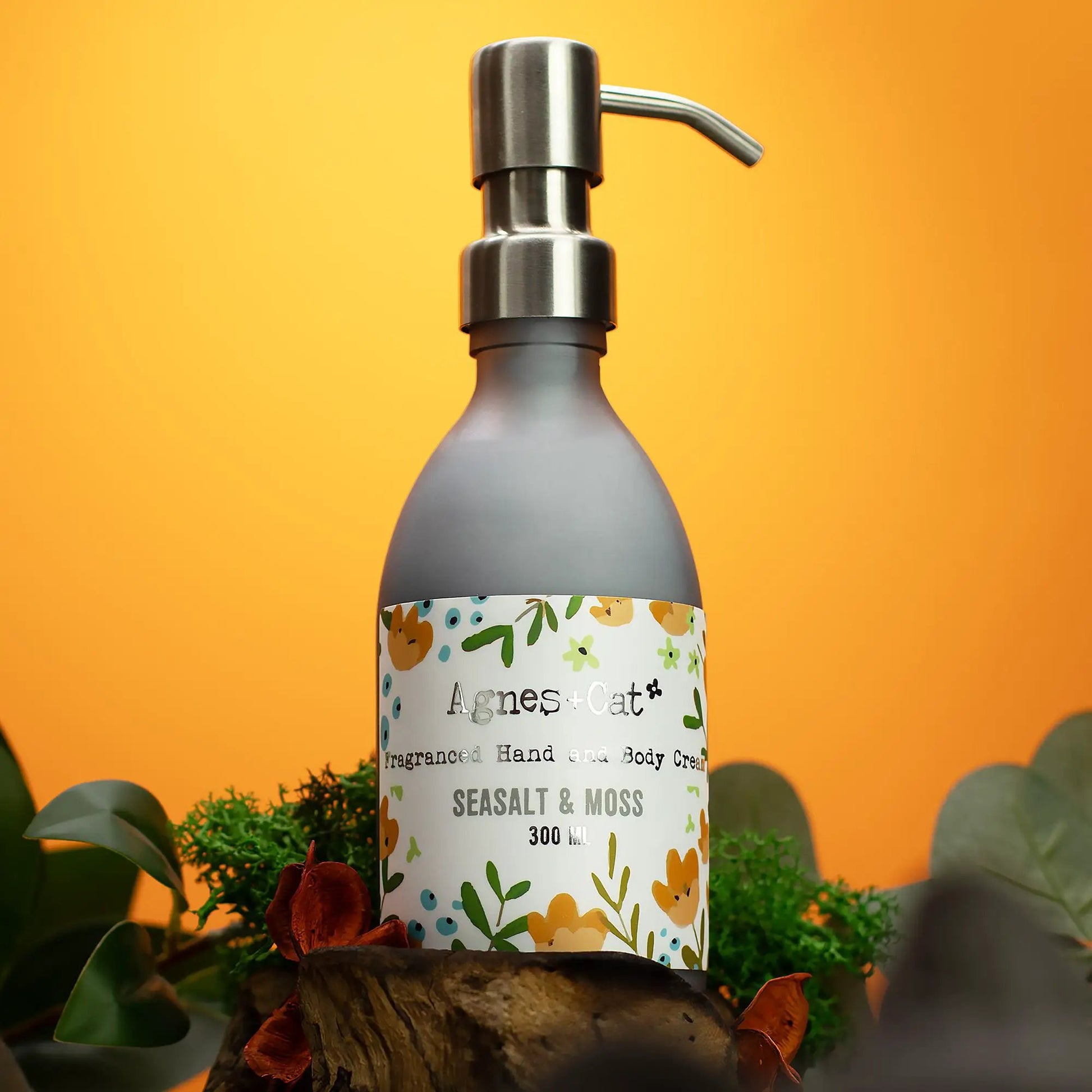 Agnes + Cat Sea Salt & Moss Hand & Body Cream - Refreshing Coastal Scent, Vegan & Cruelty Free 300ml
