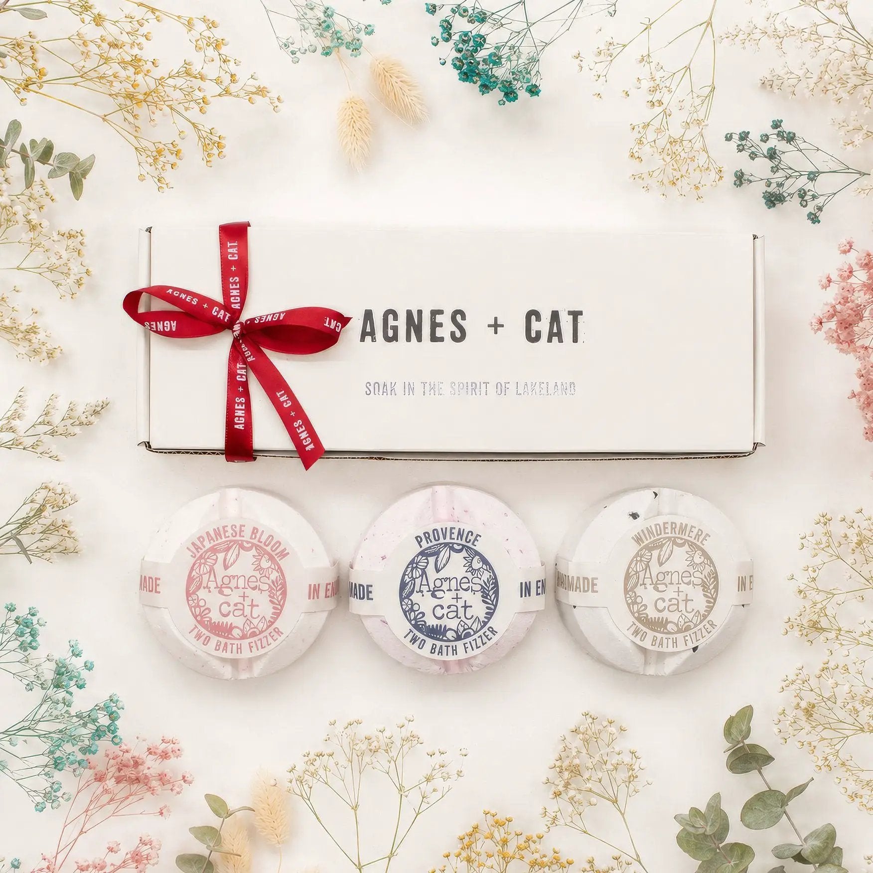 Agnes and Cat Bath Fizzer Gift Set Lakeland Favourites Trio - Everyday Bargainz