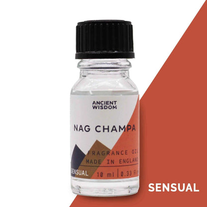 Ancient Wisdom Nag Champa Fragrance Oil 10ml Long Lasting Incense Scent - Everyday Bargainz