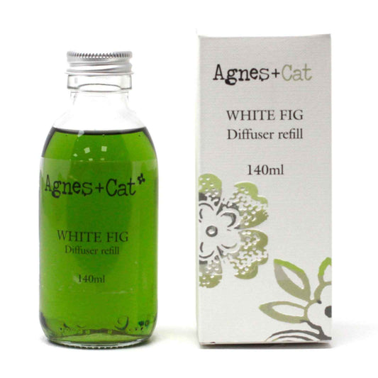 Agnes + Cat Reed Diffuser Refill - White Fig 150ml for Fresh Home Fragrance - Everyday Bargainz