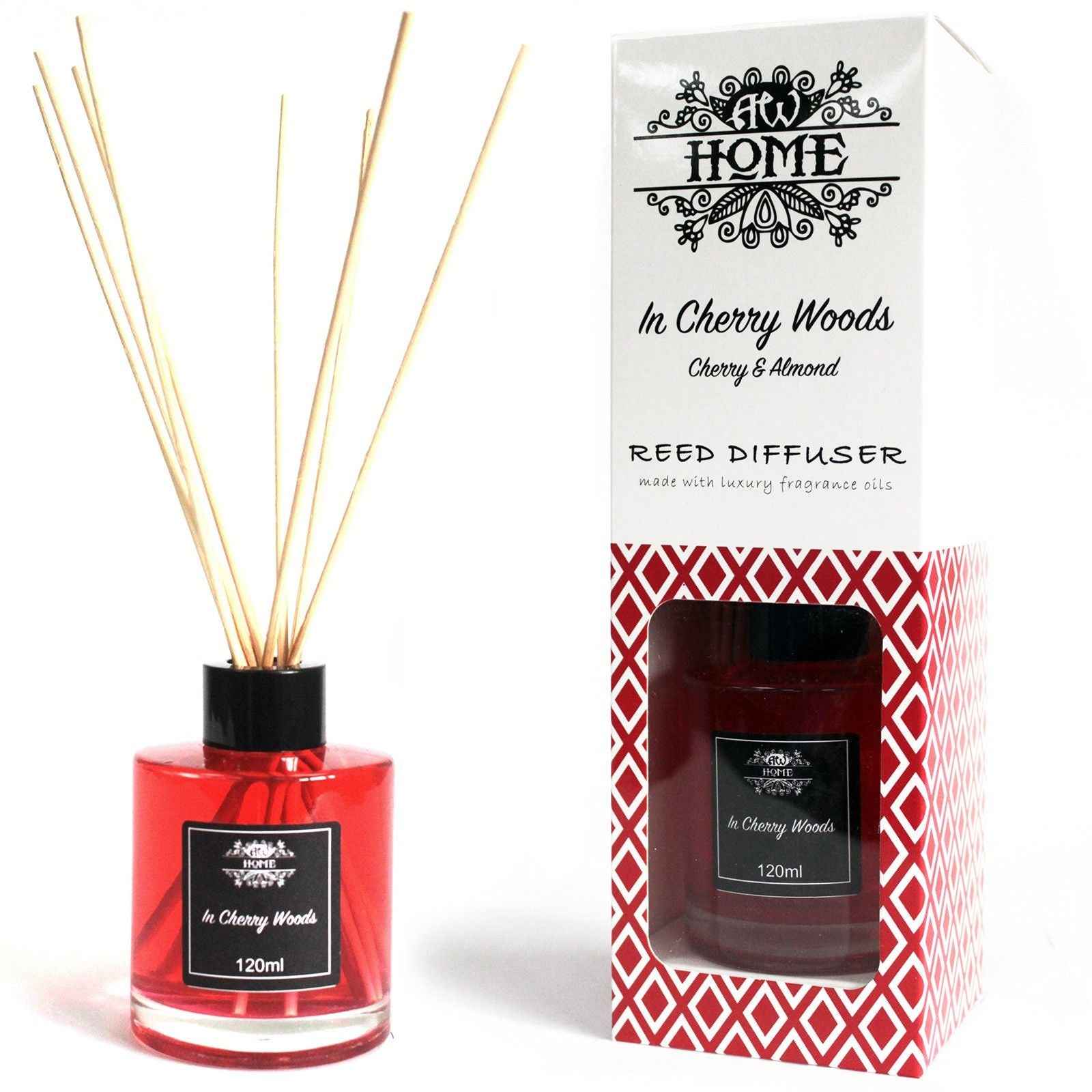 120ml Cherry Woods Reed Diffuser for Aromatic Home Fragrance - Everyday Bargainz