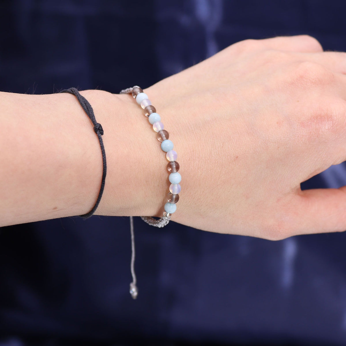 Zodiac Crystal Candle with Gemstone Bracelet - Embrace Your Cancer Energy