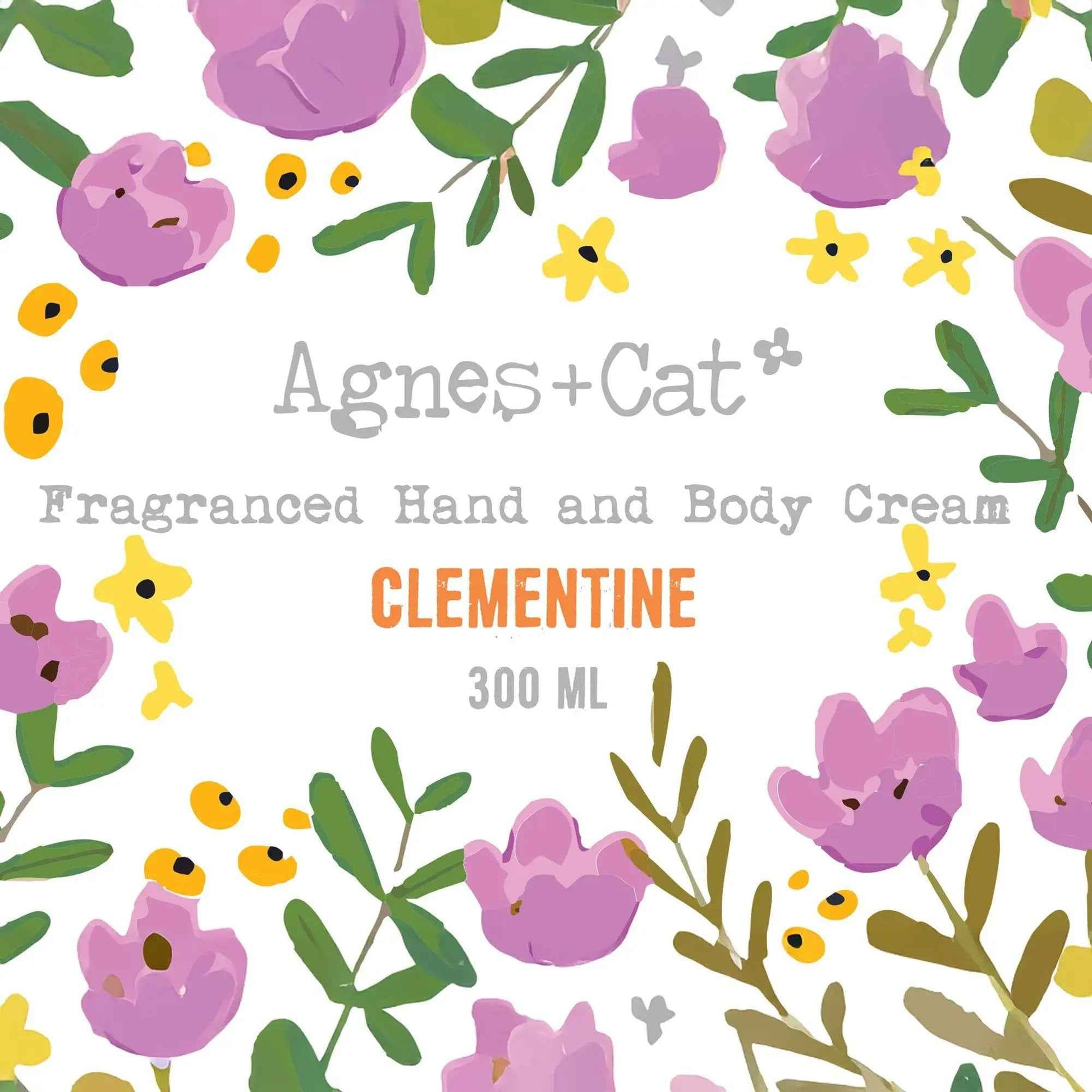 Agnes + Cat Clementine Hand & Body Cream - Fresh Citrus Hydration For Soft, Comfortable Skin.