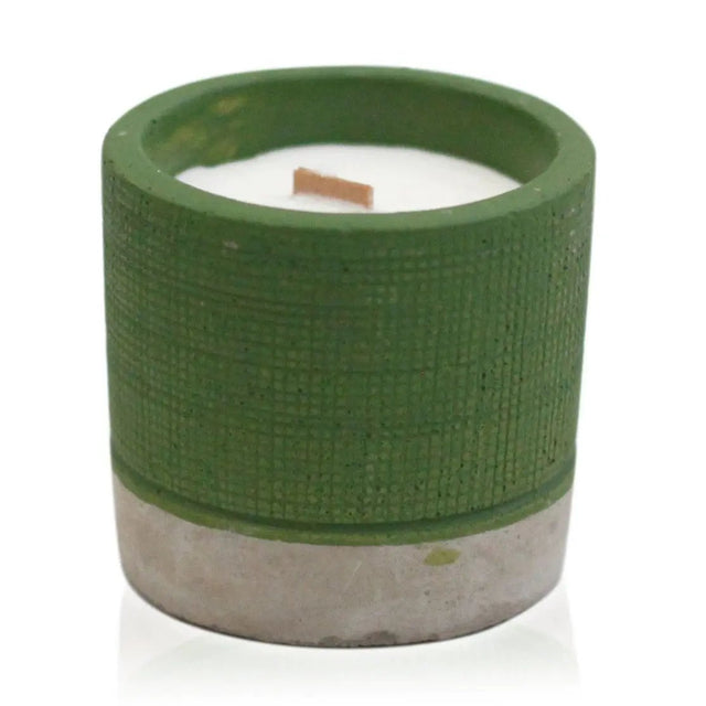 Ancient Wisdom Sea Moss & Herbs Concrete Wooden Wick Candle - Everyday Bargainz