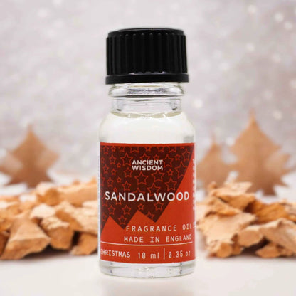 Ancient Wisdom Xmas Sandalwood Fragrance Oil 10ml Festive - Everyday Bargainz