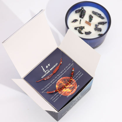 Transform Your Space with the Zodiac Crystal Candle - Leo
