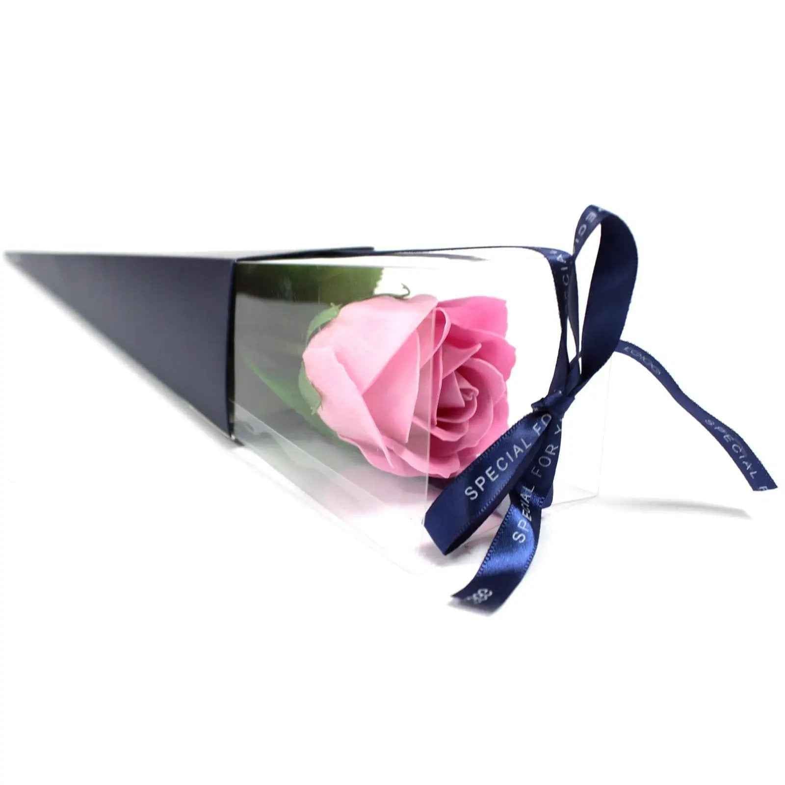 AW Dropship UK Single Rose - Pink Rose - Luxury Soap Flowers
