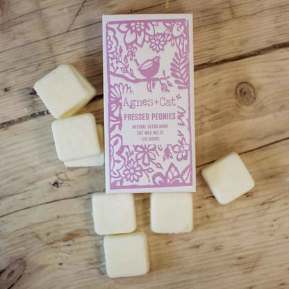 Agnes + Cat Soy Wax Melts 8 Pack Pressed Peonies Scent - Everyday Bargainz