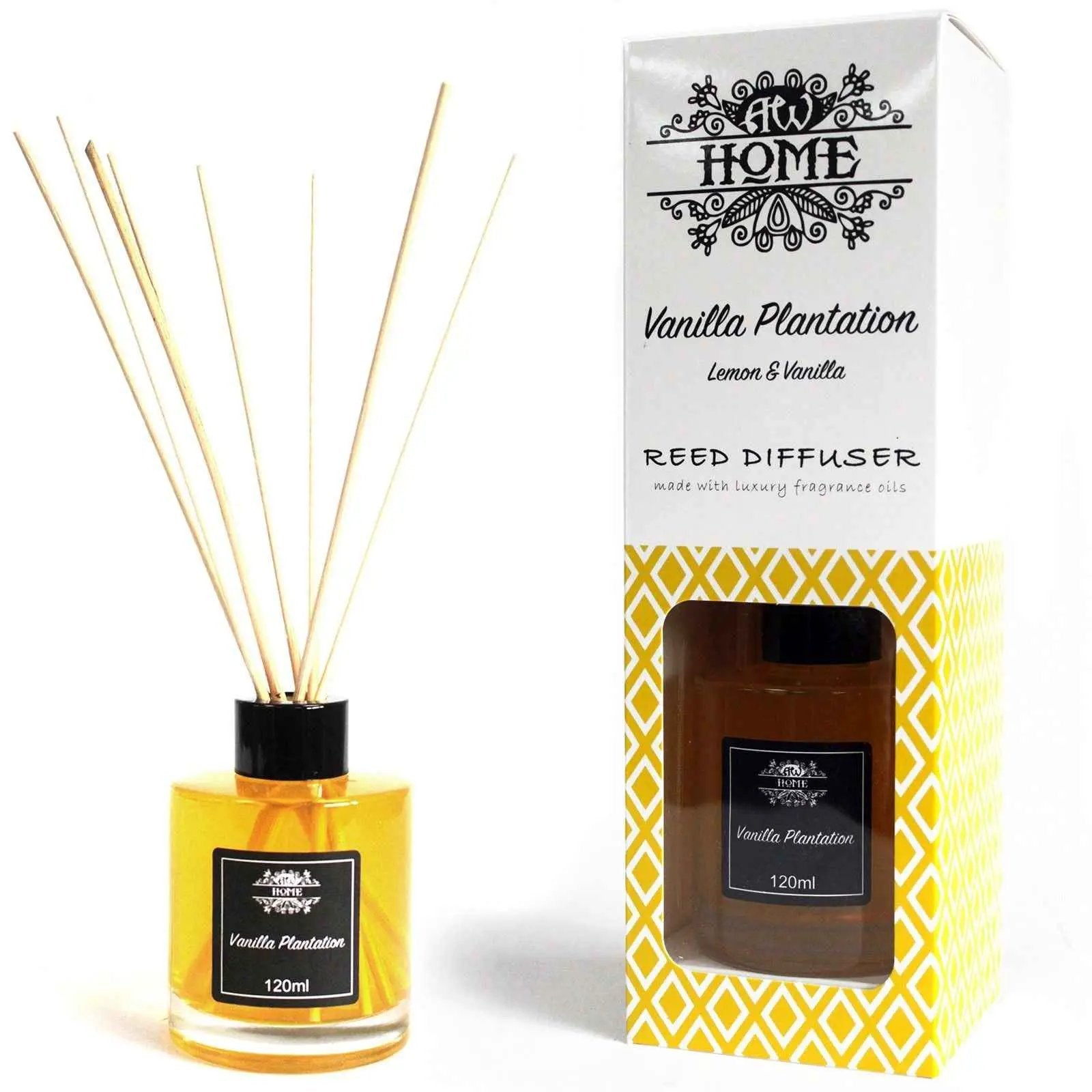 120ml Vanilla Reed Diffuser - Plantation Scent - Everyday Bargainz