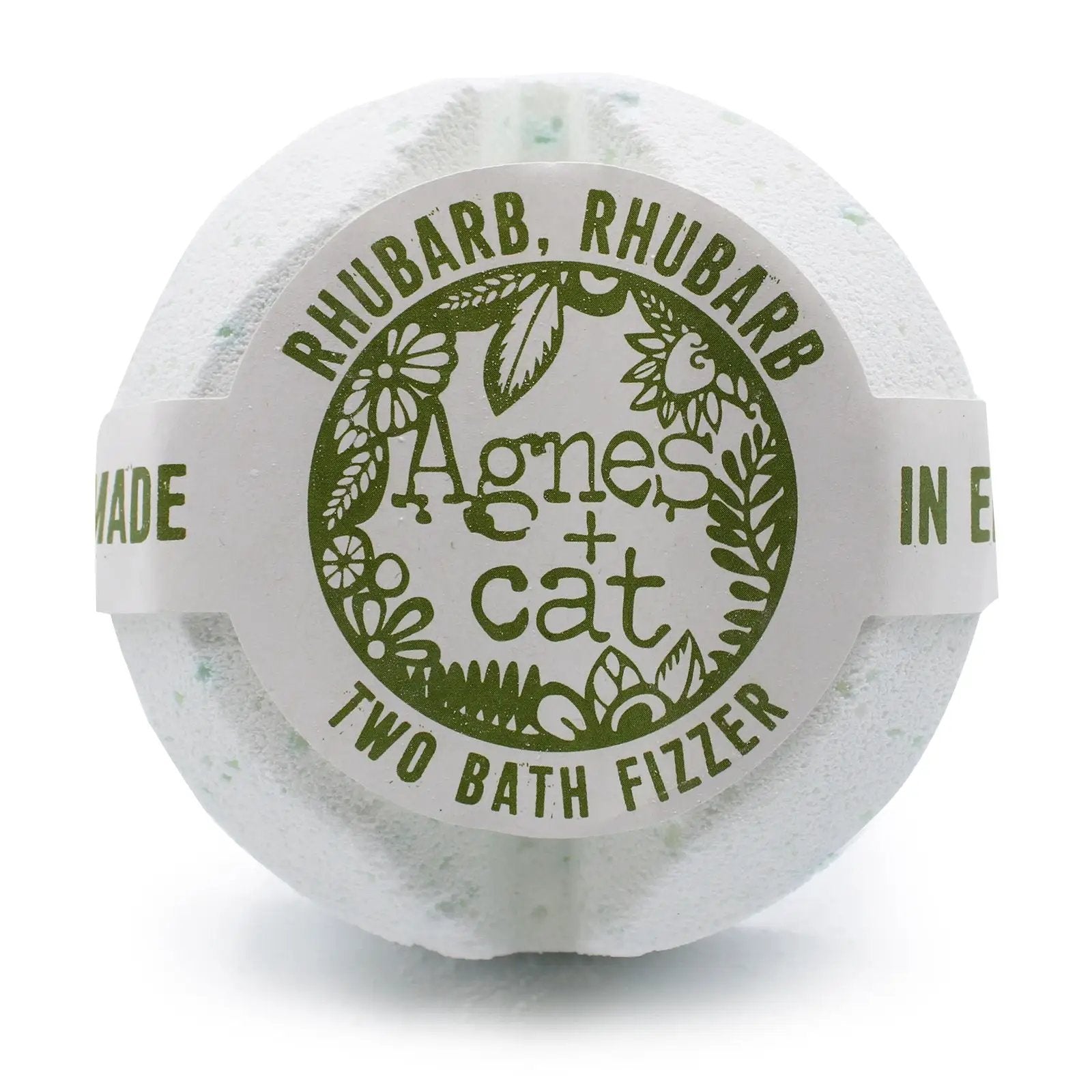 Ancient Wisdom Agnes Cat Bath Fizzers Rhubarb Scent UK Made - Everyday Bargainz