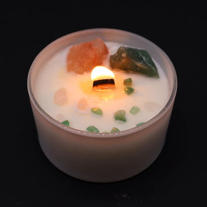 Chakra Crystal Candles - Heart Chakra by AW Dropship UK