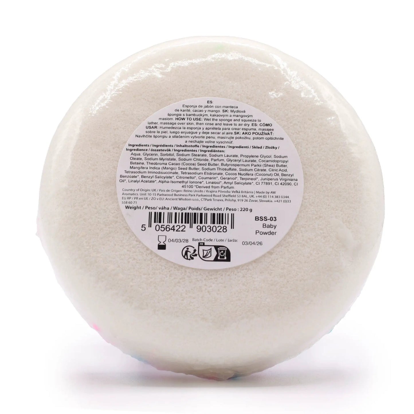 AW Dropship UK Butter Bubble Soap - Baby Powder - Butter Bubble Soap Sponges