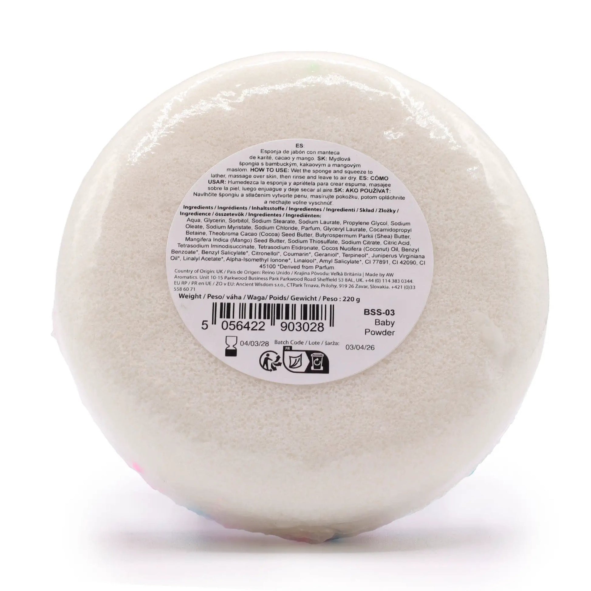 AW Dropship UK Butter Bubble Soap - Baby Powder - Butter Bubble Soap Sponges