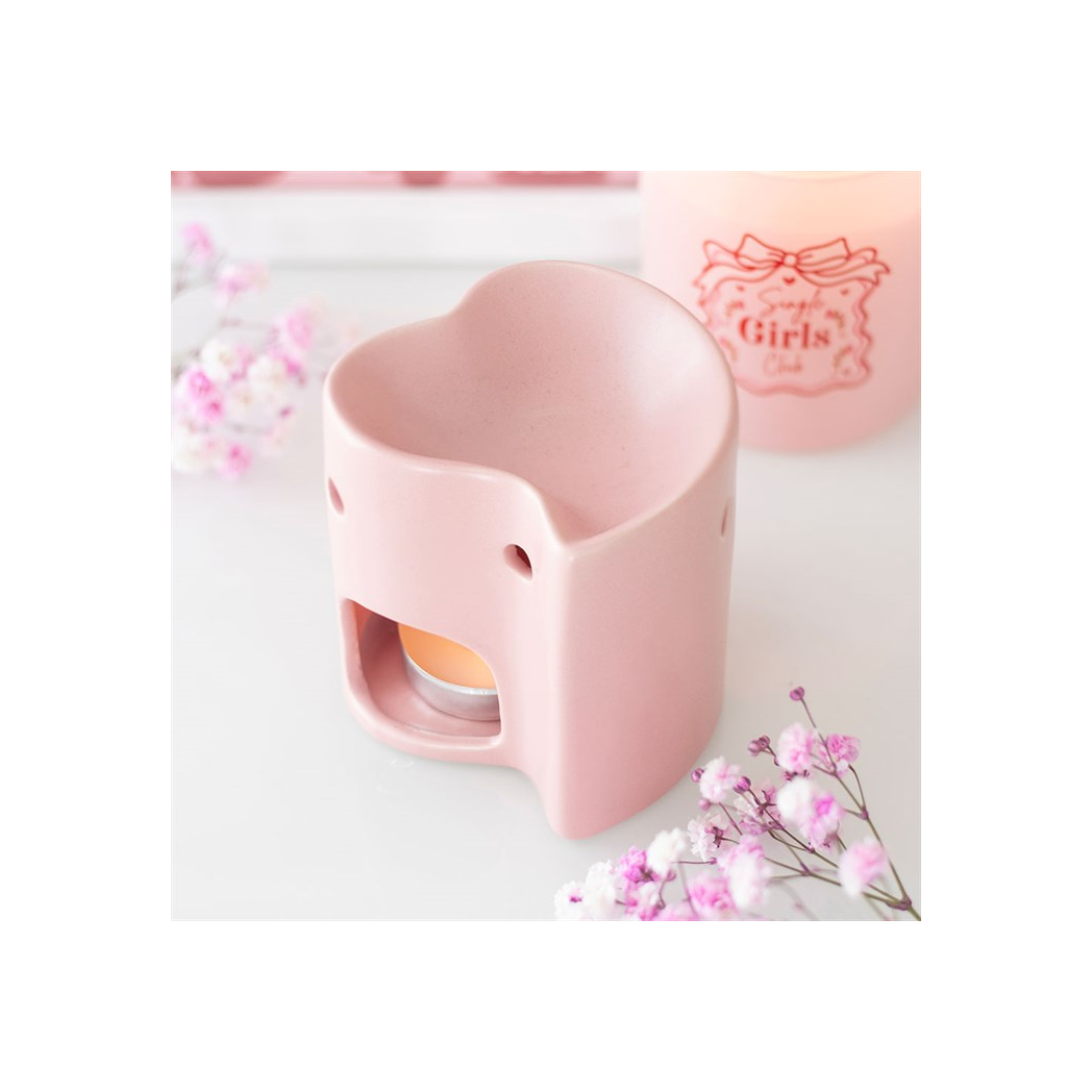 N/A Pink Heart Oil Burner -