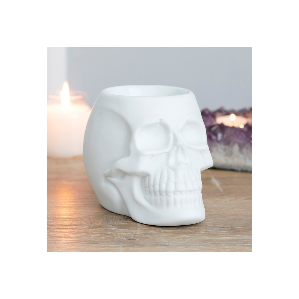 N/A White Skull Oil Burner -