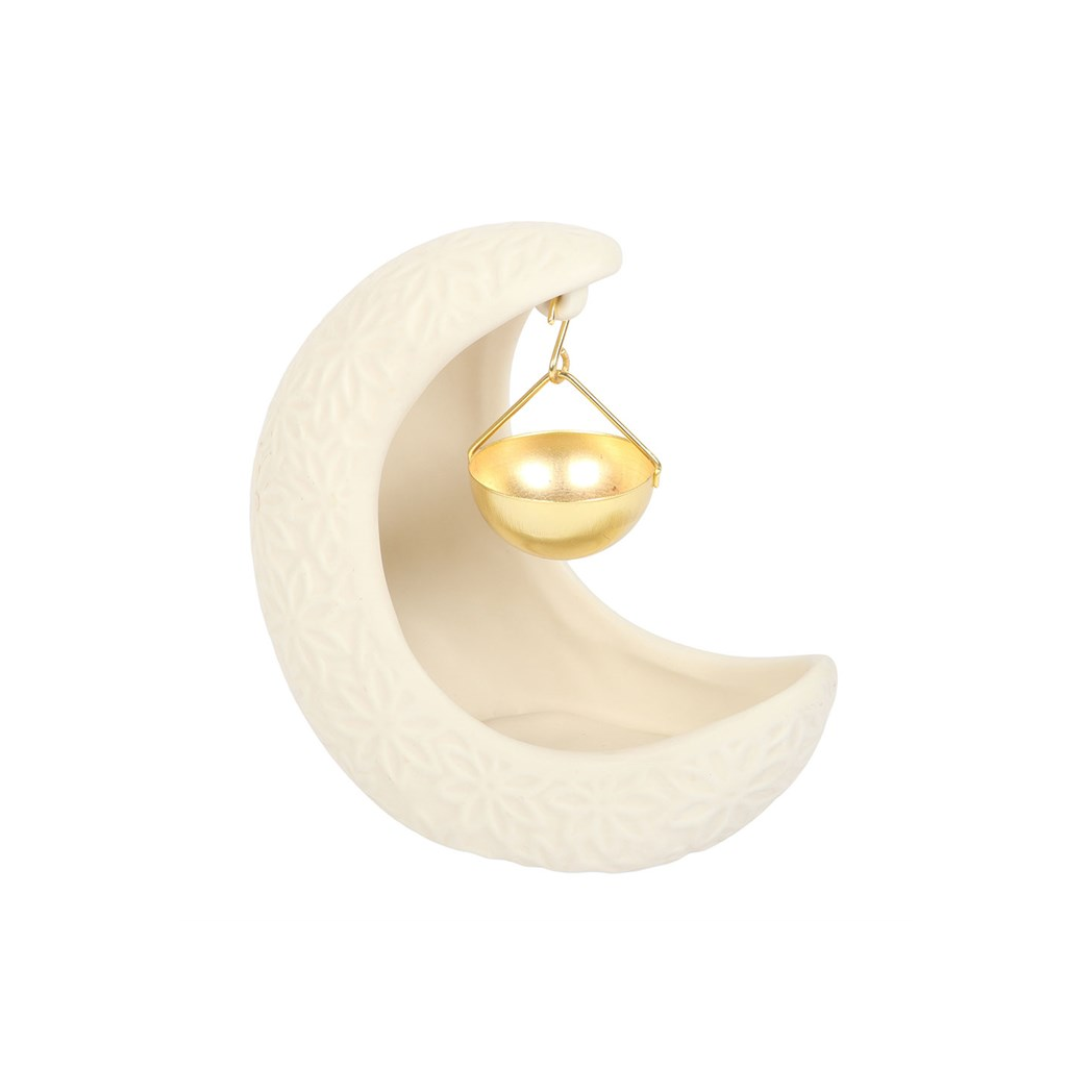 N/A Crescent Moon Hanging Oil Burner -