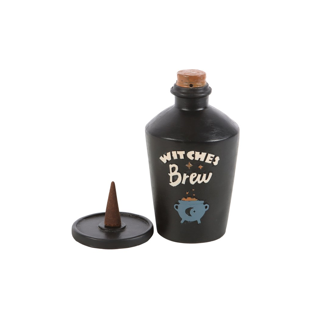 N/A Witches Brew Potion Bottle Incense Cone Burner -
