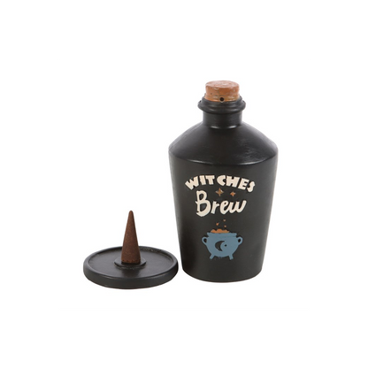 N/A Witches Brew Potion Bottle Incense Cone Burner -