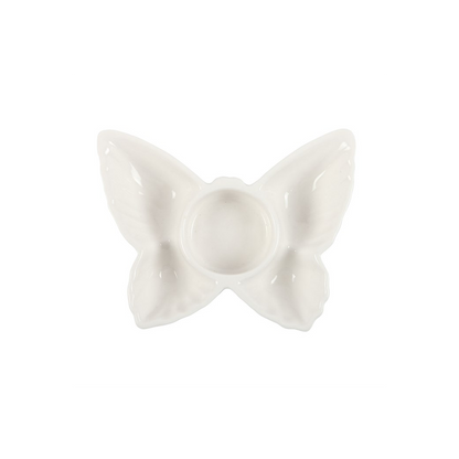 N/A White Butterfly Tealight Candle Holder -