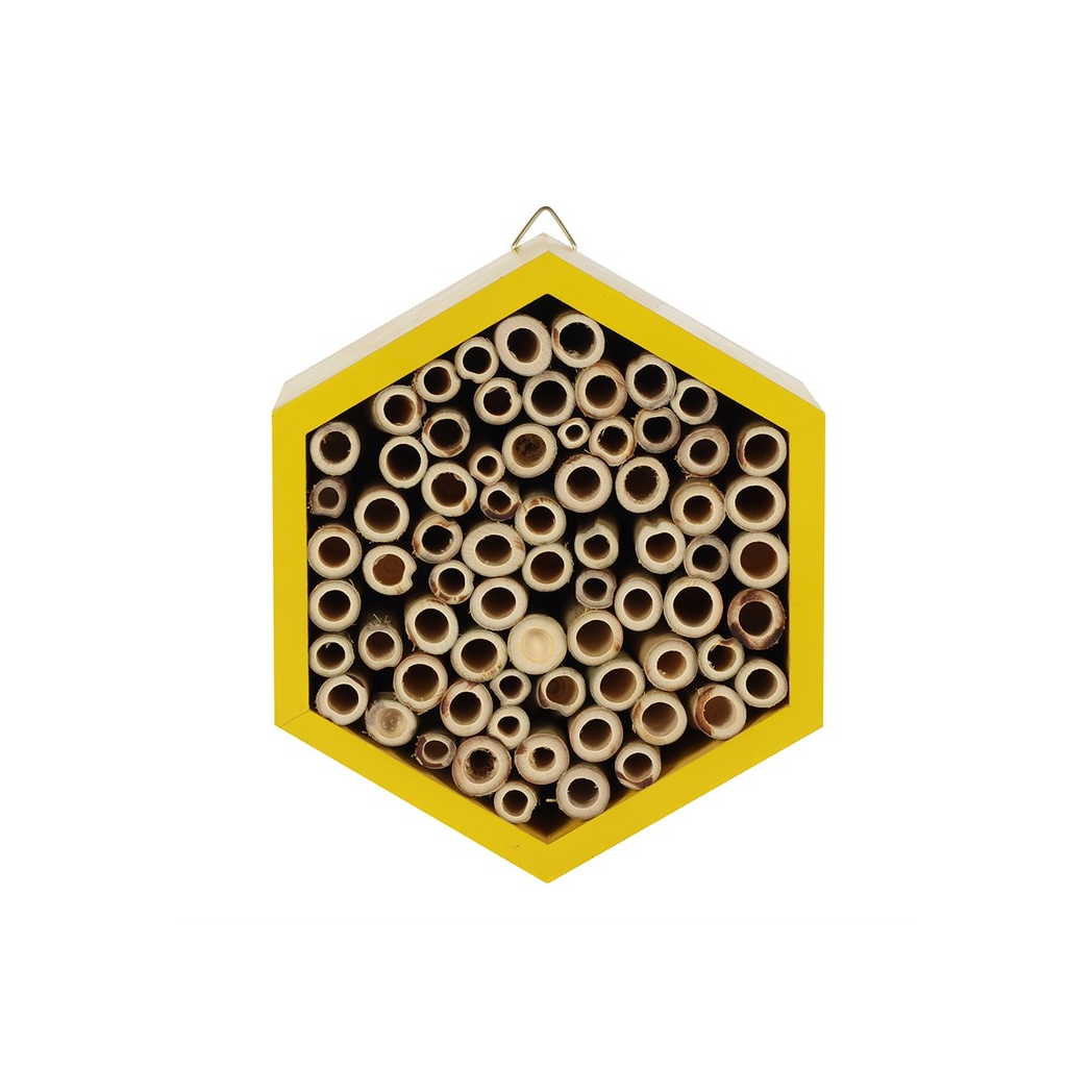 Wooden Bee House for a Pollinator-Friendly Garden