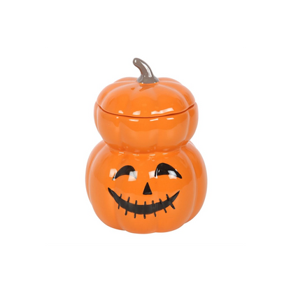 Something Different Stacked Pumpkin Oil Burner And Wax Warmer Halloween Fragrance Decor With Candlelit Glow