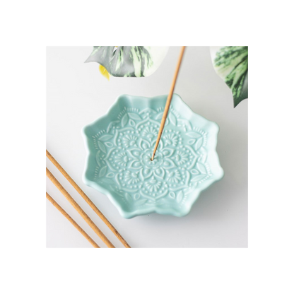 N/A Blue Mandala Incense Stick Holder -