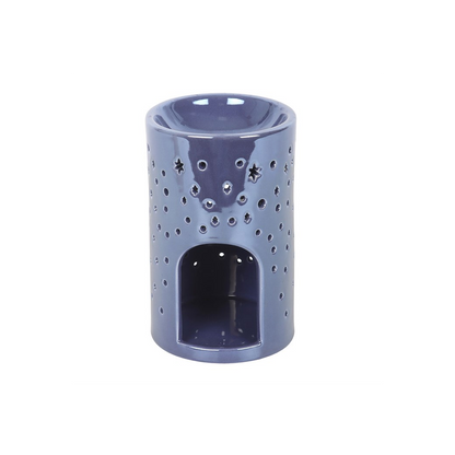 N/A Iridescent Purple Moon Pillar Oil Burner -