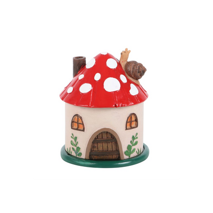 N/A Mushroom House Resin Incense Cone Burner -