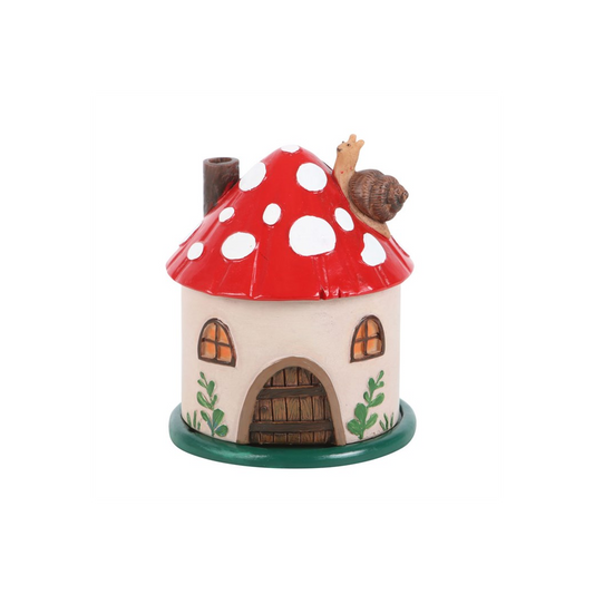 N/A Mushroom House Resin Incense Cone Burner -